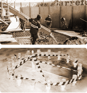 Concretagem do bloco