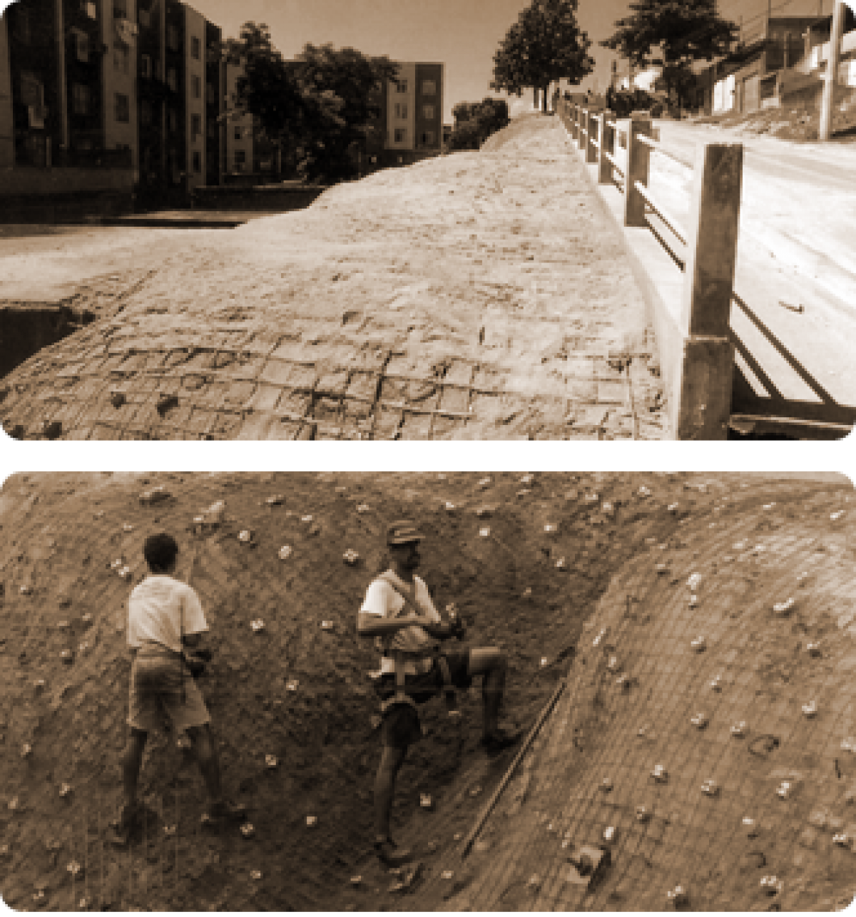 Concreto projetado (solo pregado)